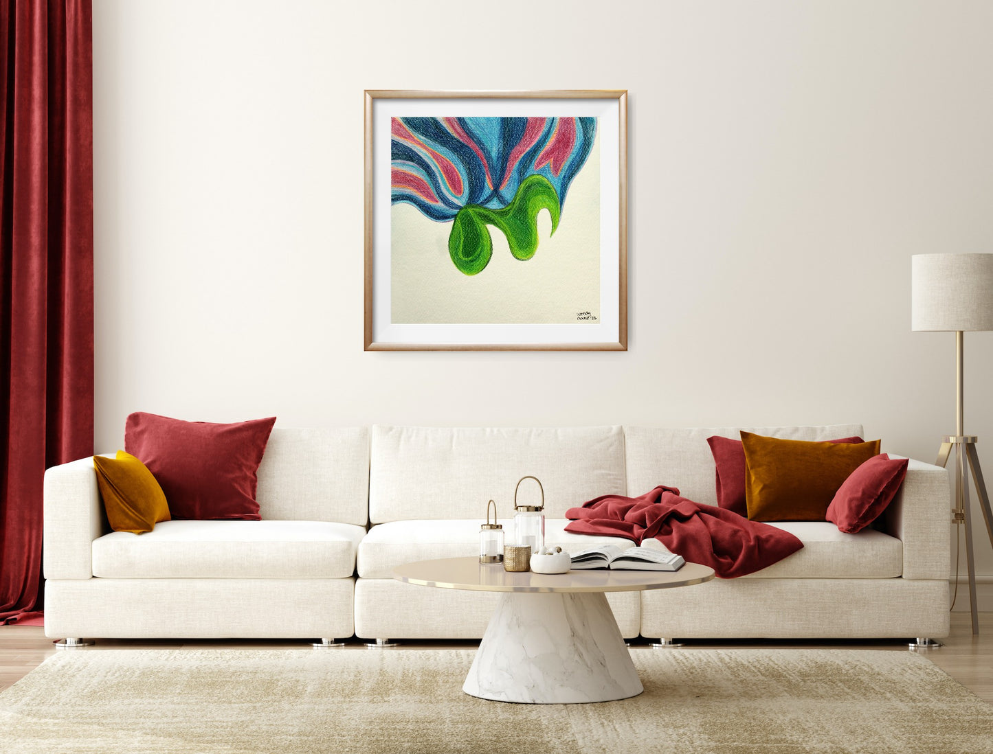 Heart | Original Crayons Drawing