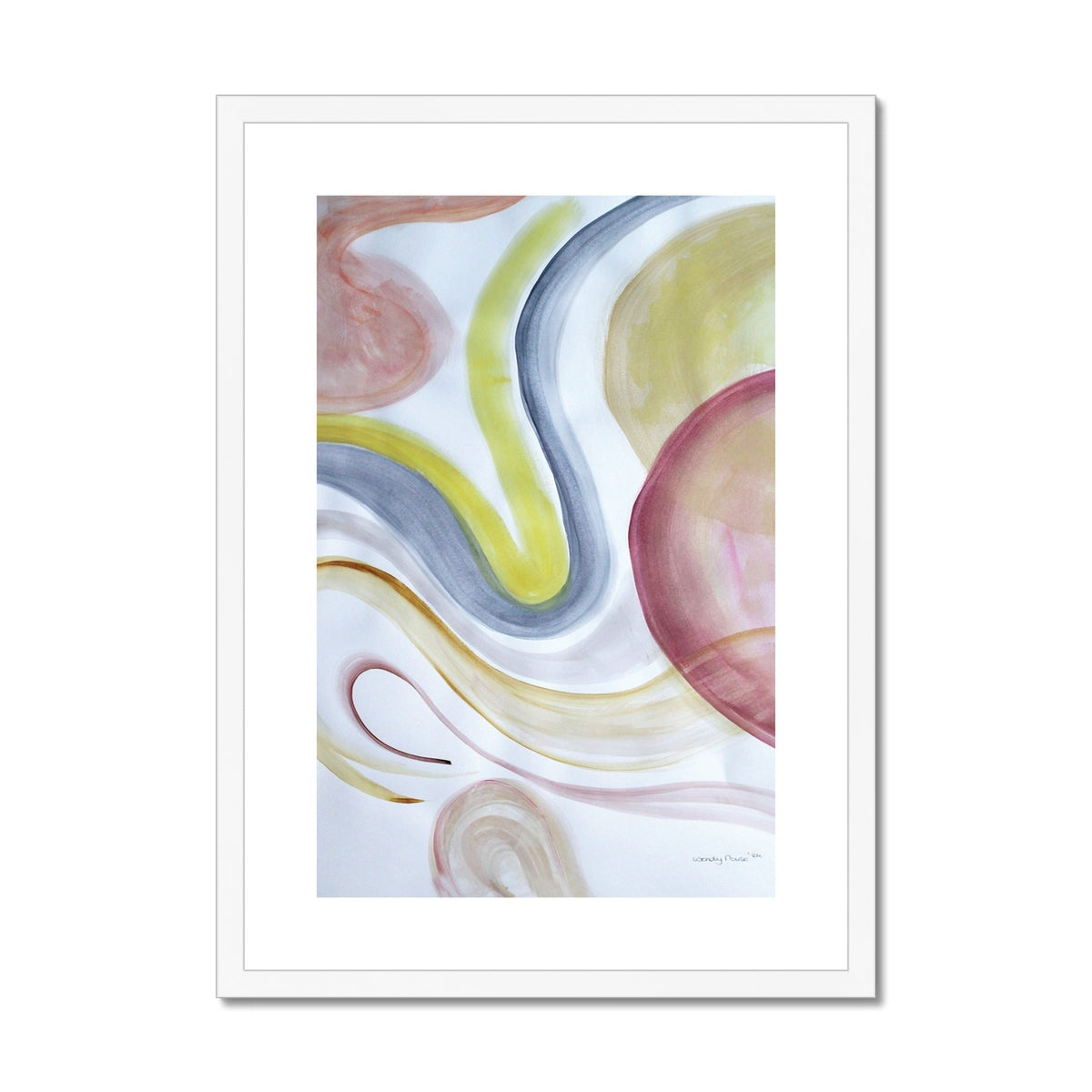 One |  Framed & Mounted Print