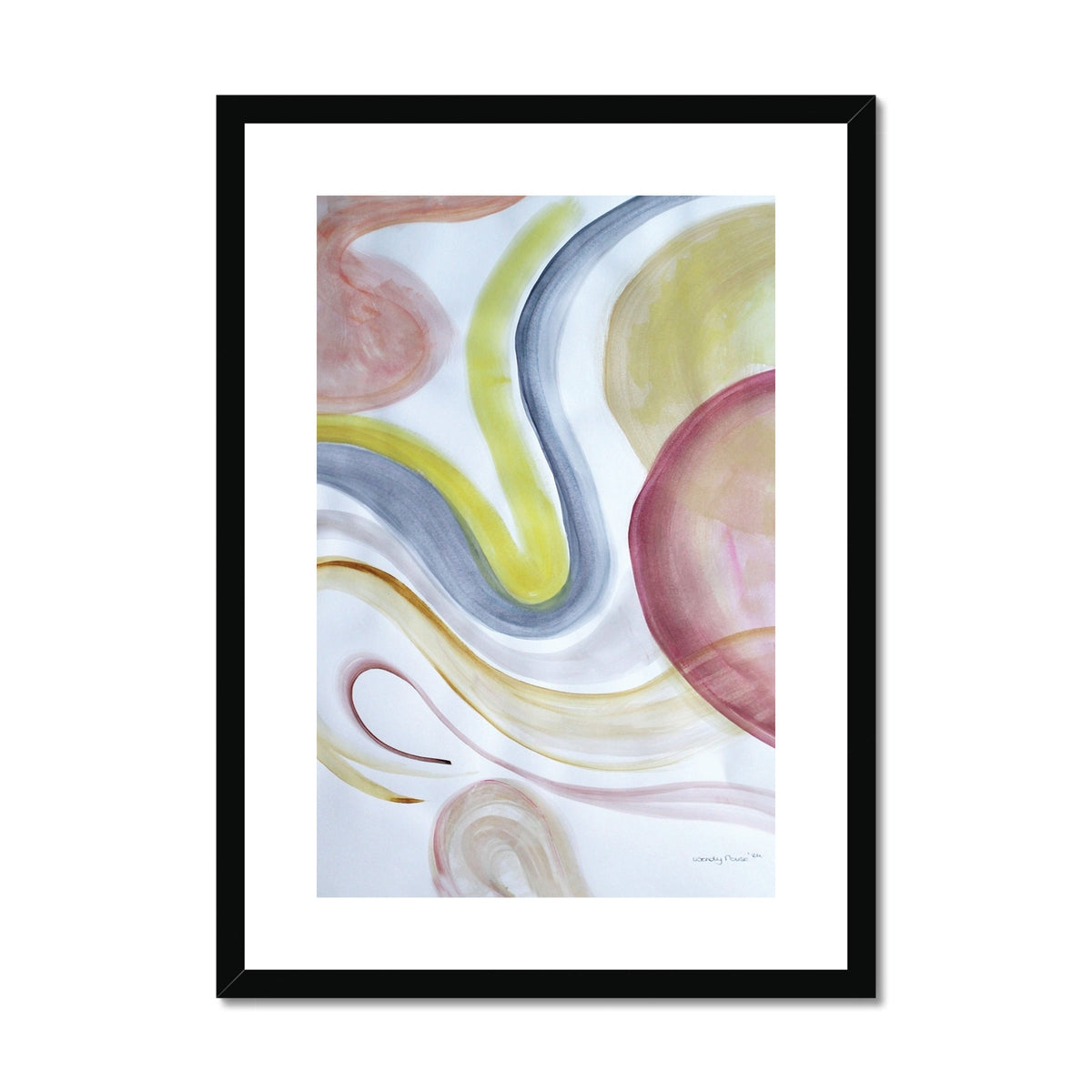 One |  Framed & Mounted Print