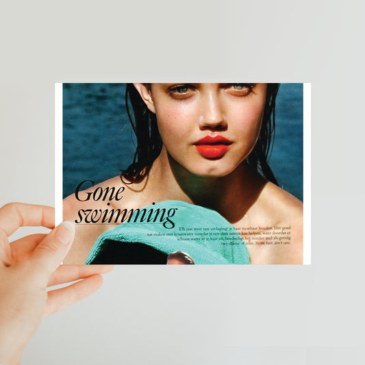Gone Swimming | Classic Postcard