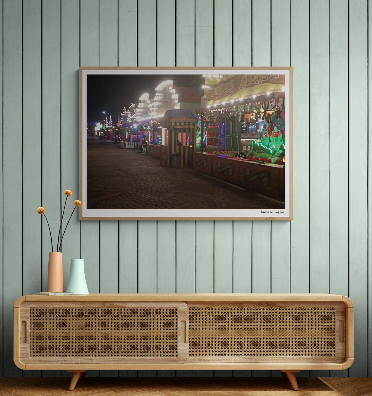 Venise street in Jakarta | Framed & Mounted Print