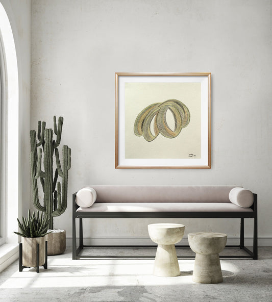 Throat | Original Crayon Drawing