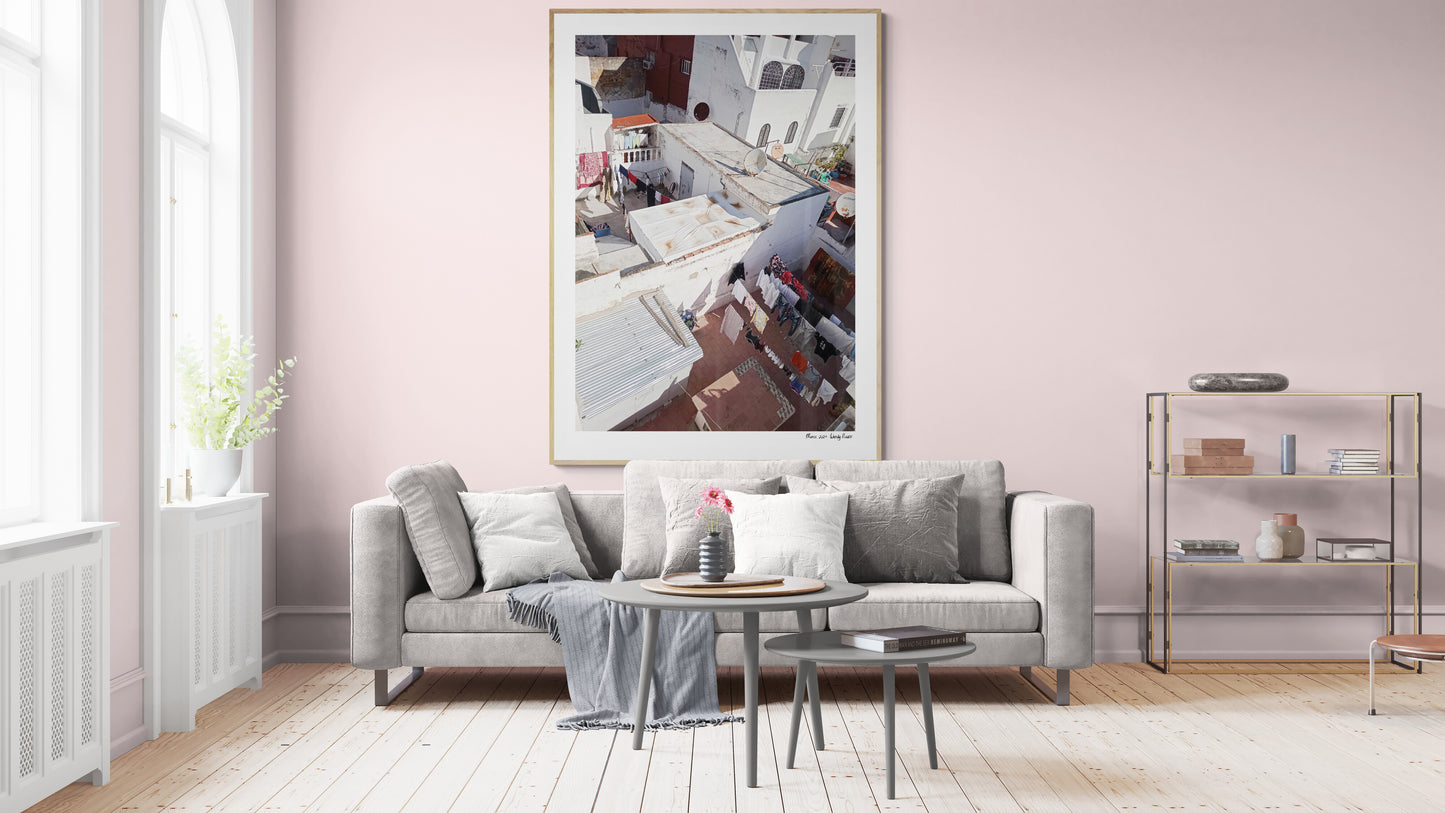 Laundry rooftop |  Framed & Mounted Print