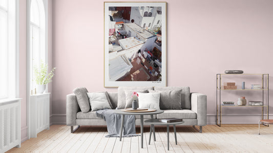 Laundry rooftop | Framed & Mounted Print