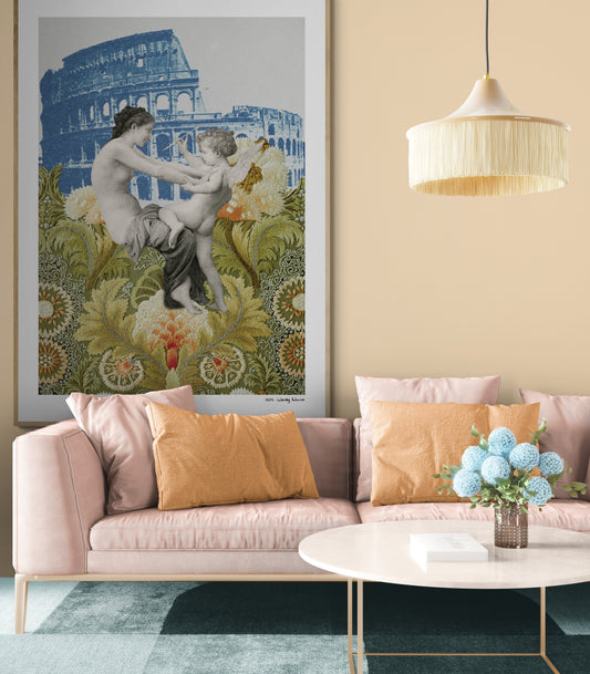 Fighting | Framed & Mounted Print