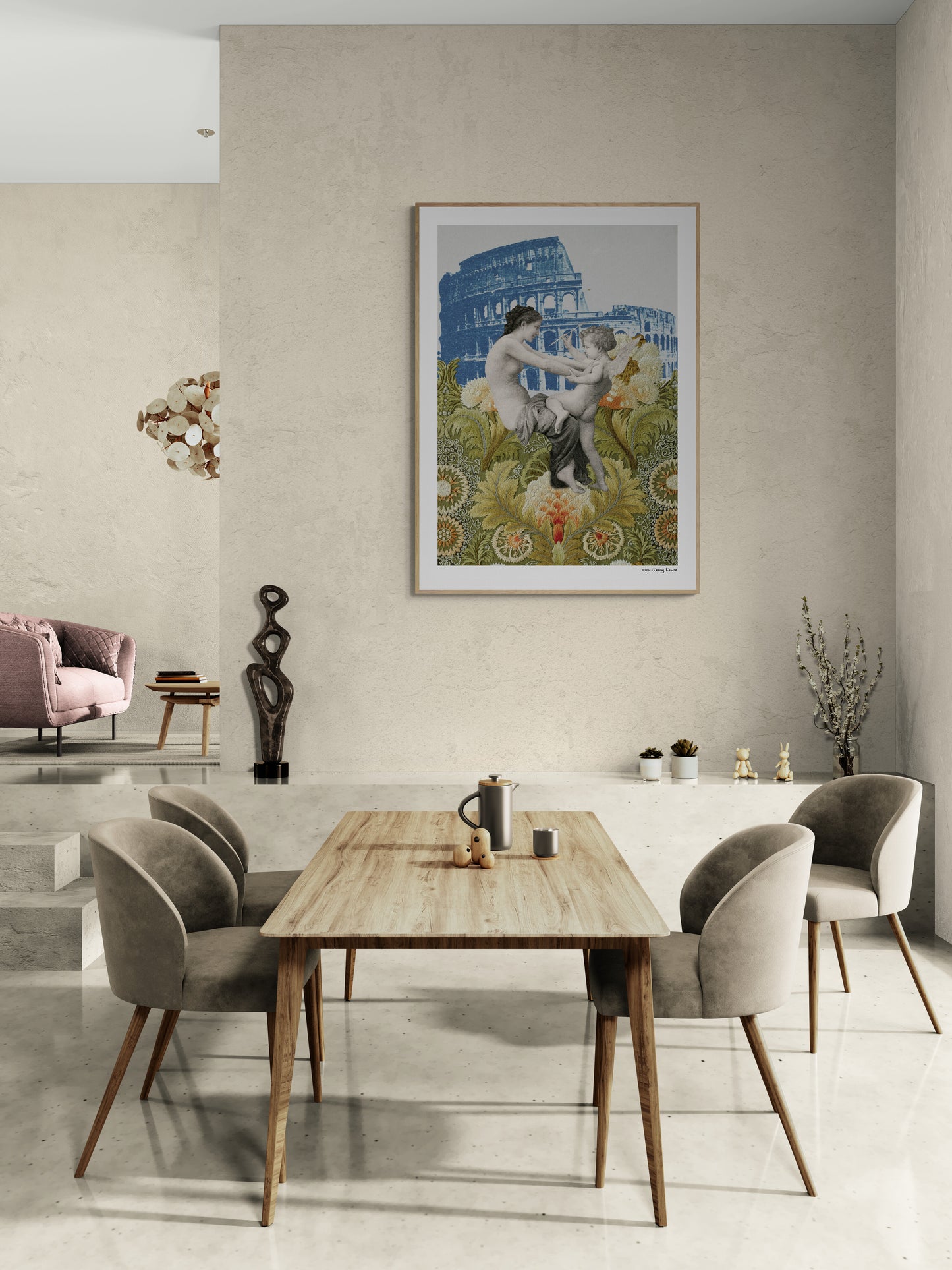 Fighting | Framed & Mounted Print