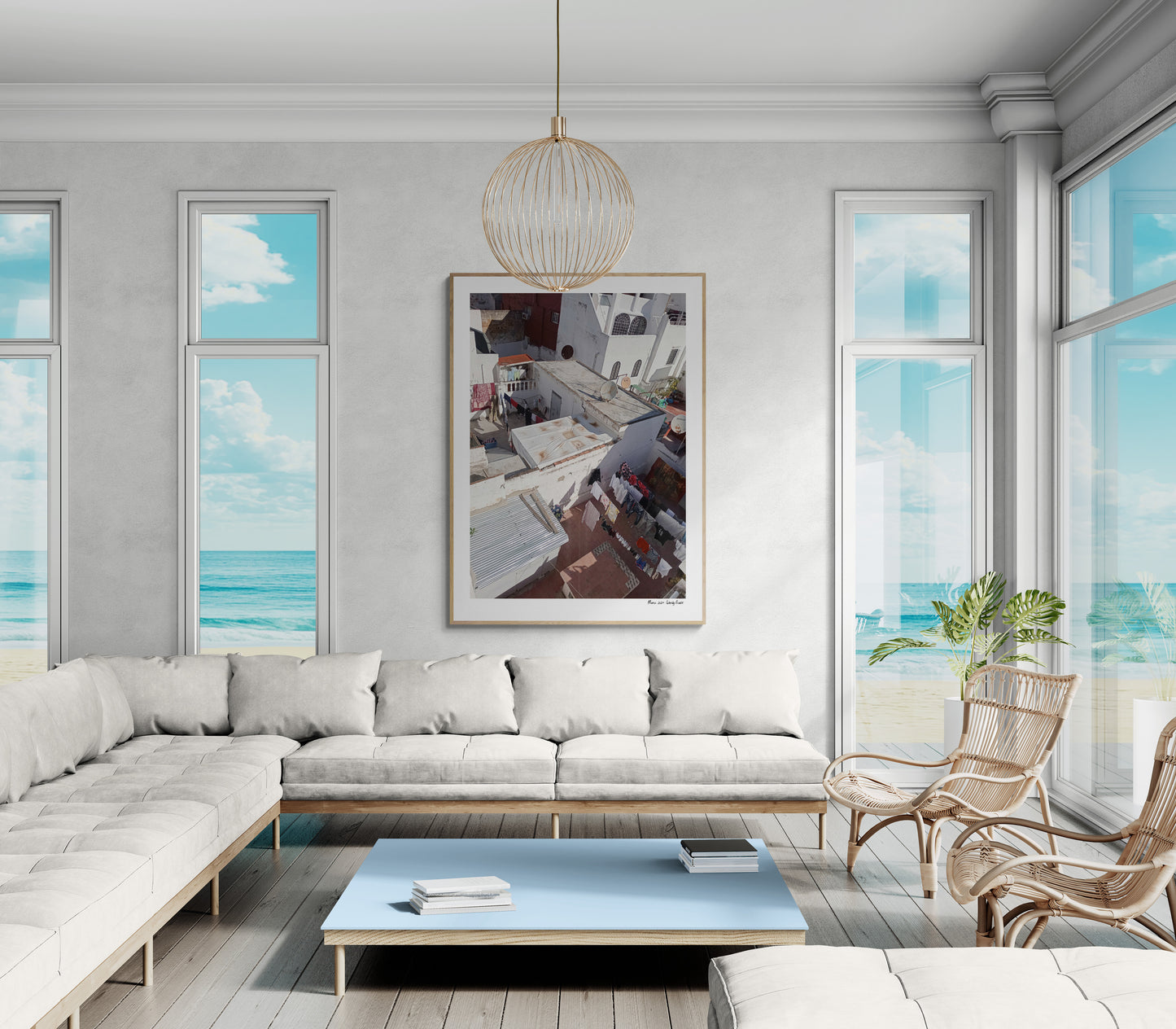 Laundry rooftop |  Framed & Mounted Print