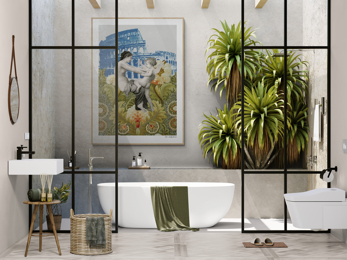 Fighting | Framed & Mounted Print