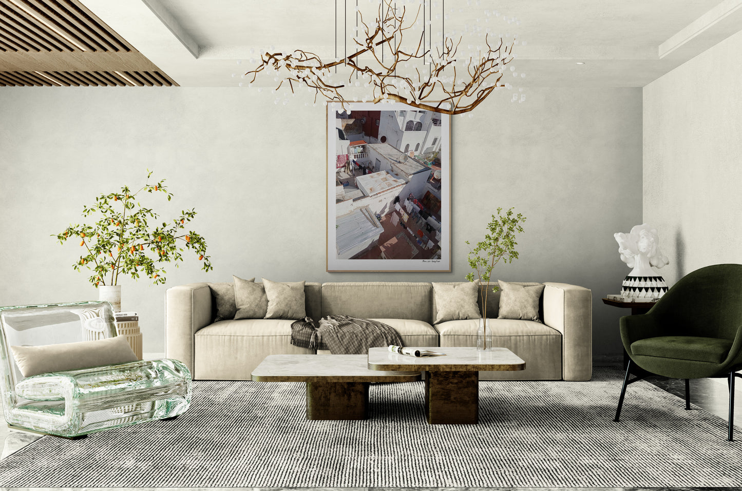 Laundry rooftop |  Framed & Mounted Print