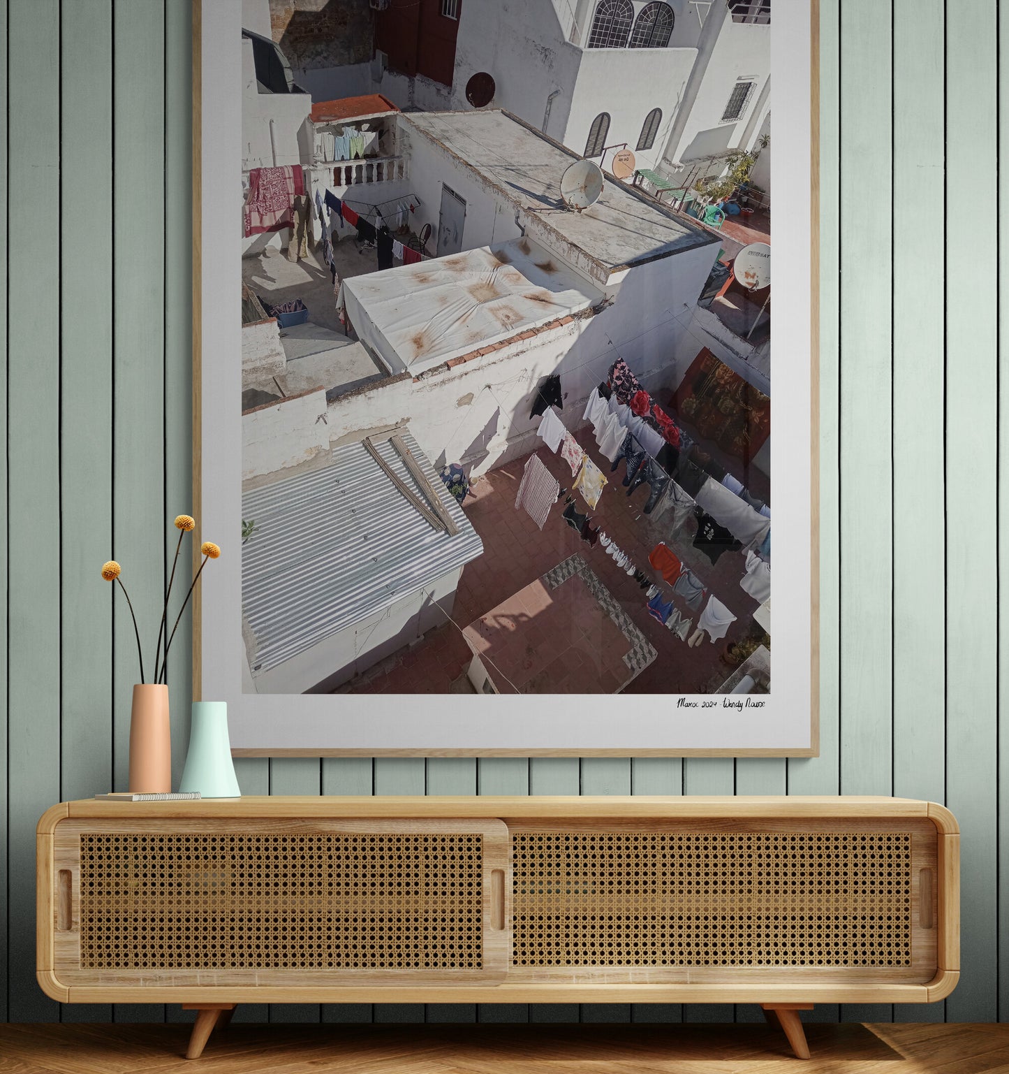 Laundry rooftop |  Framed & Mounted Print