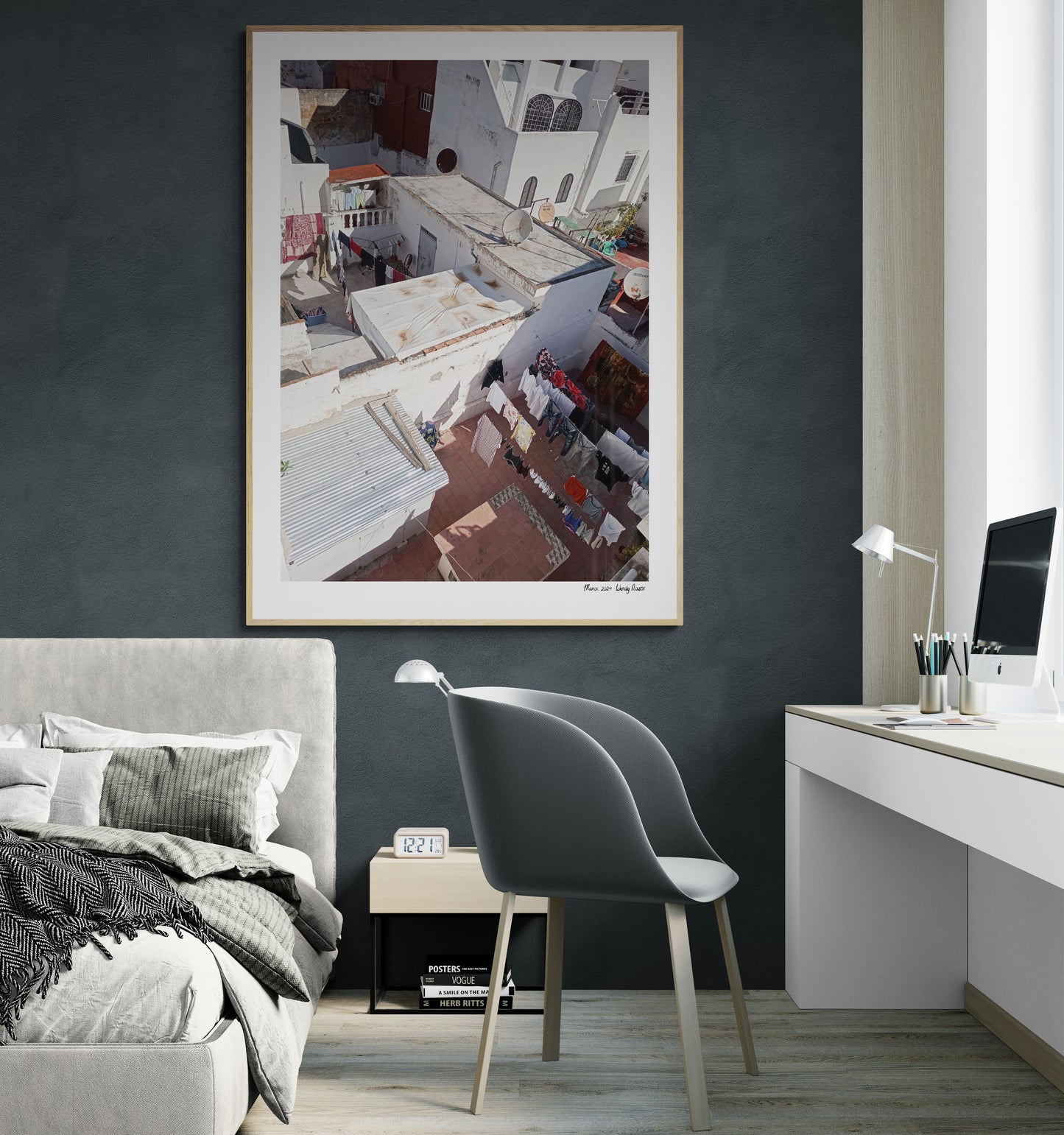 Laundry rooftop |  Framed & Mounted Print