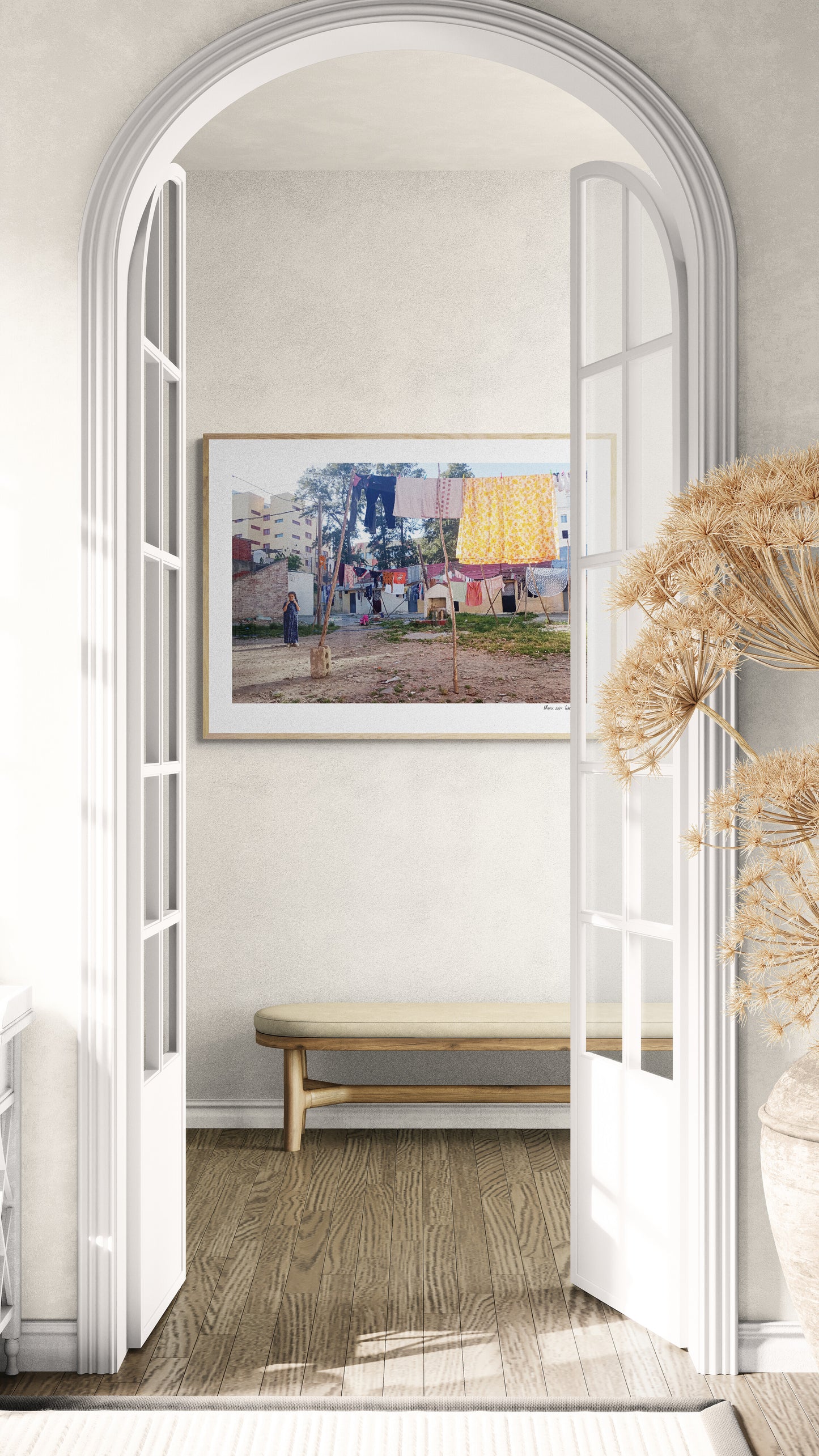 Laundry Girl | Framed & Mounted Print