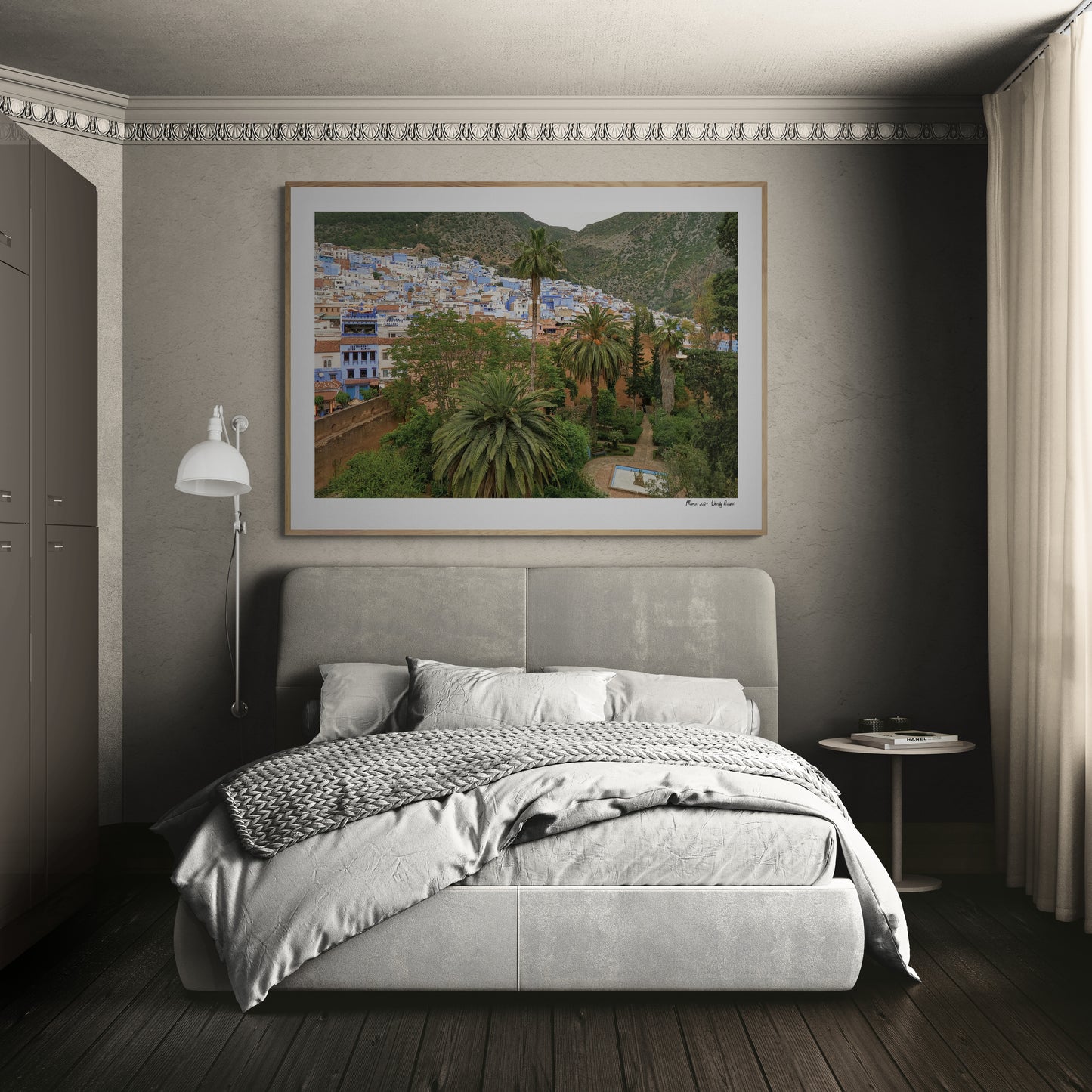 Palms Chefchouen |  Framed & Mounted Print