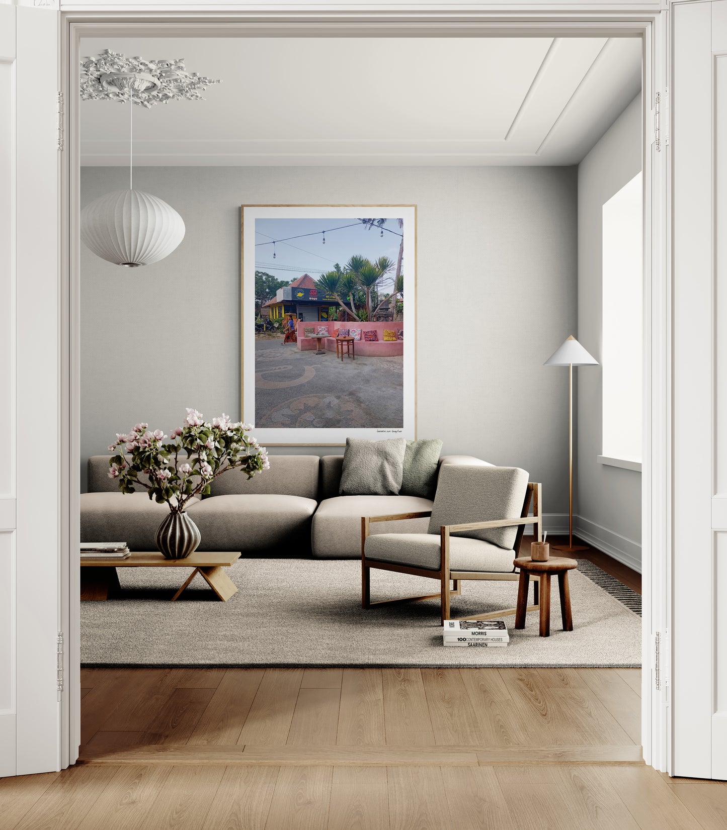 Street situation | Framed & Mounted Print