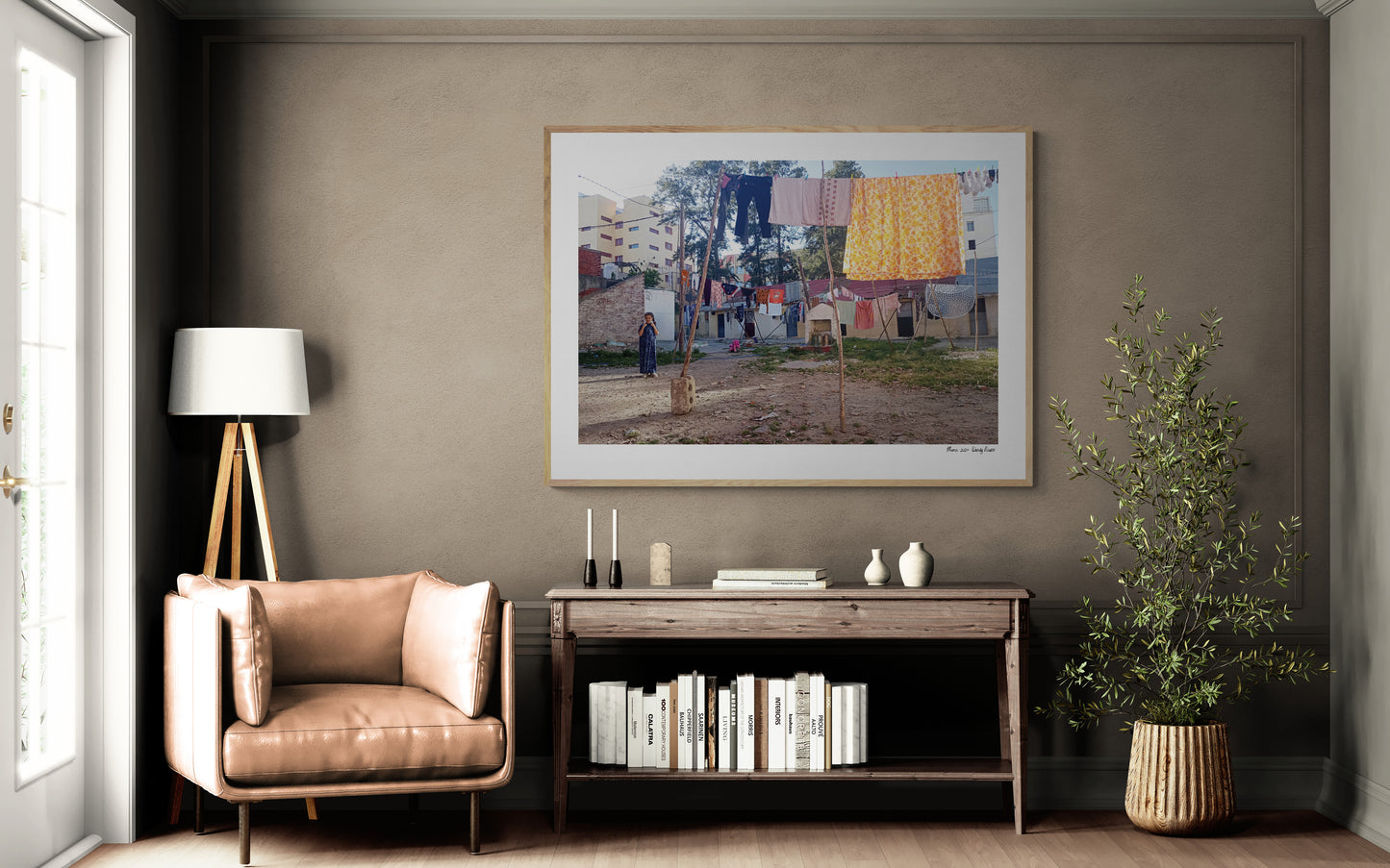 Laundry Girl | Framed & Mounted Print