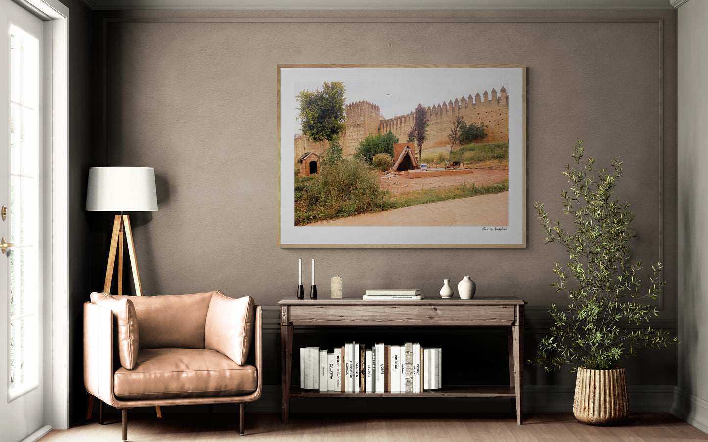 Dog House Fez | Framed & Mounted Print