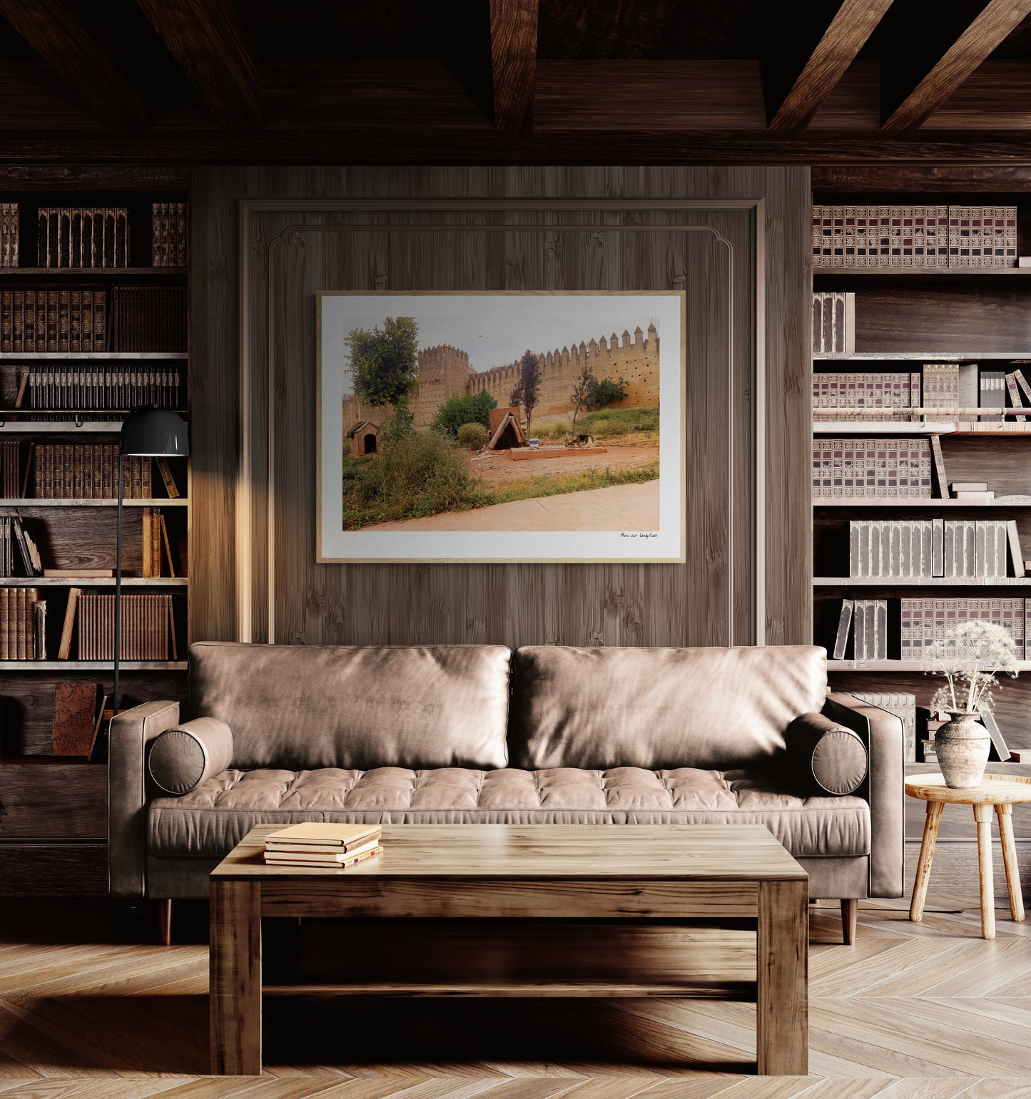 Dog House Fez | Framed & Mounted Print