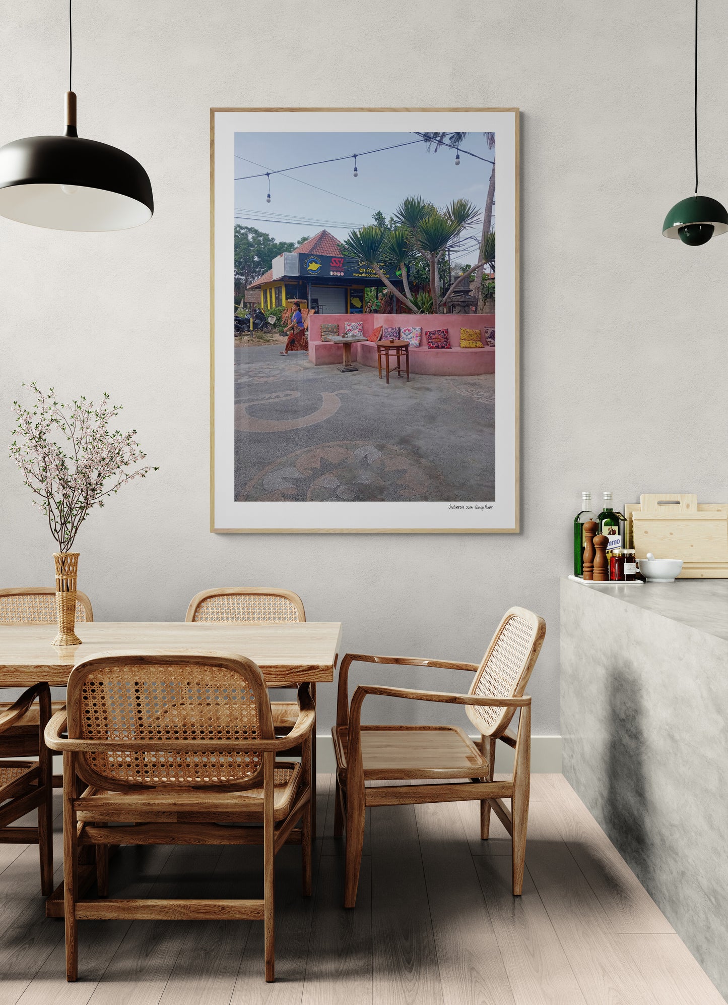 Street situation | Framed & Mounted Print