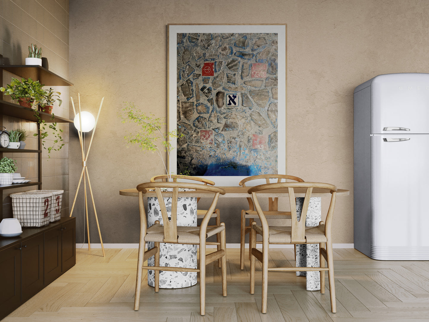 Fountain signs |  Framed & Mounted Print