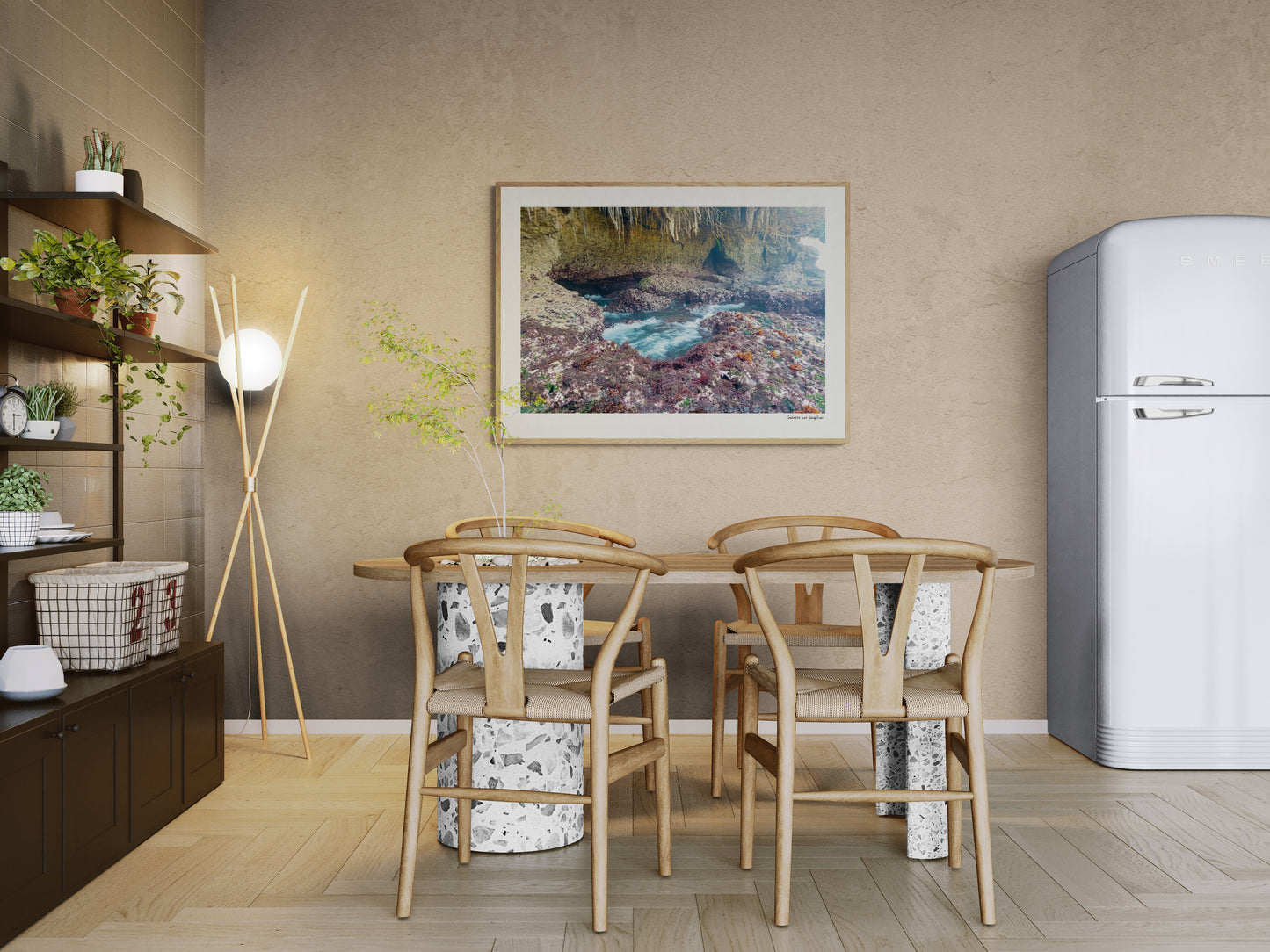 Sea cave floor |  Framed & Mounted Print