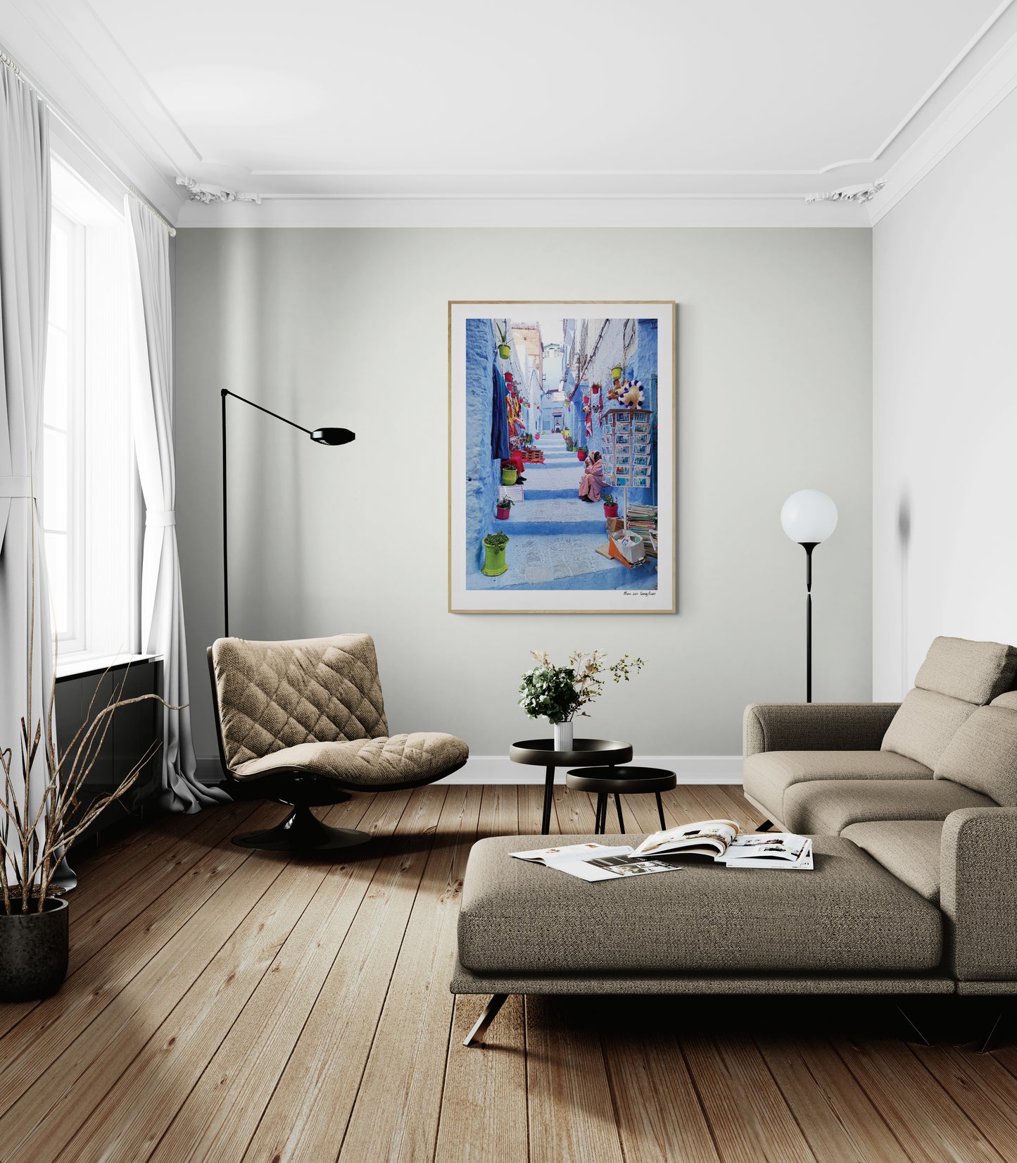 Women in reds | Framed & Mounted Print