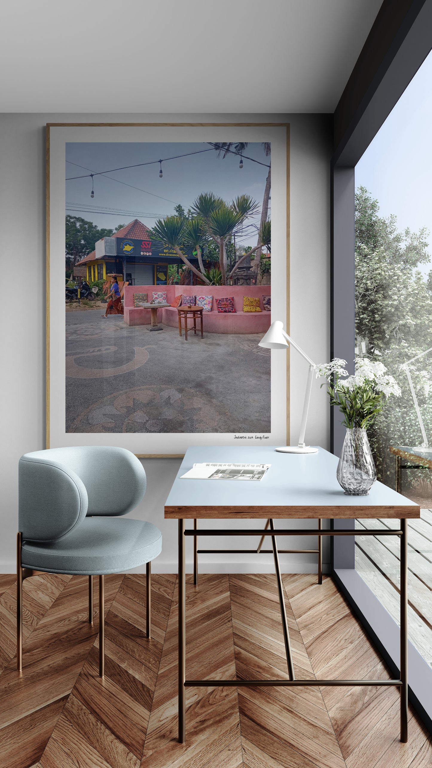 Street situation | Framed & Mounted Print