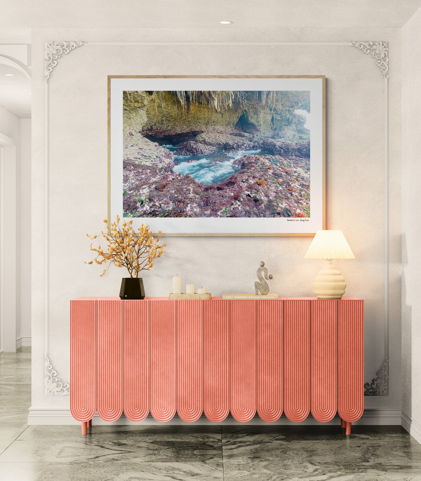 Sea cave floor |  Framed & Mounted Print