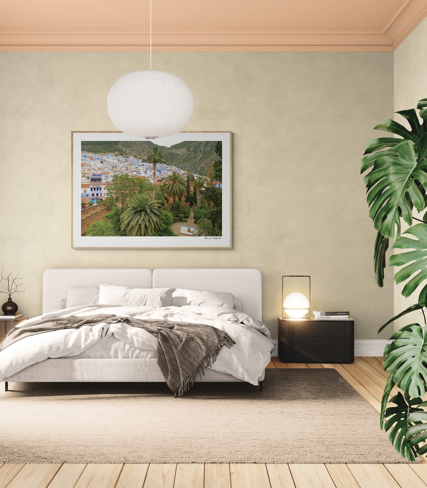 Palms Chefchouen |  Framed & Mounted Print