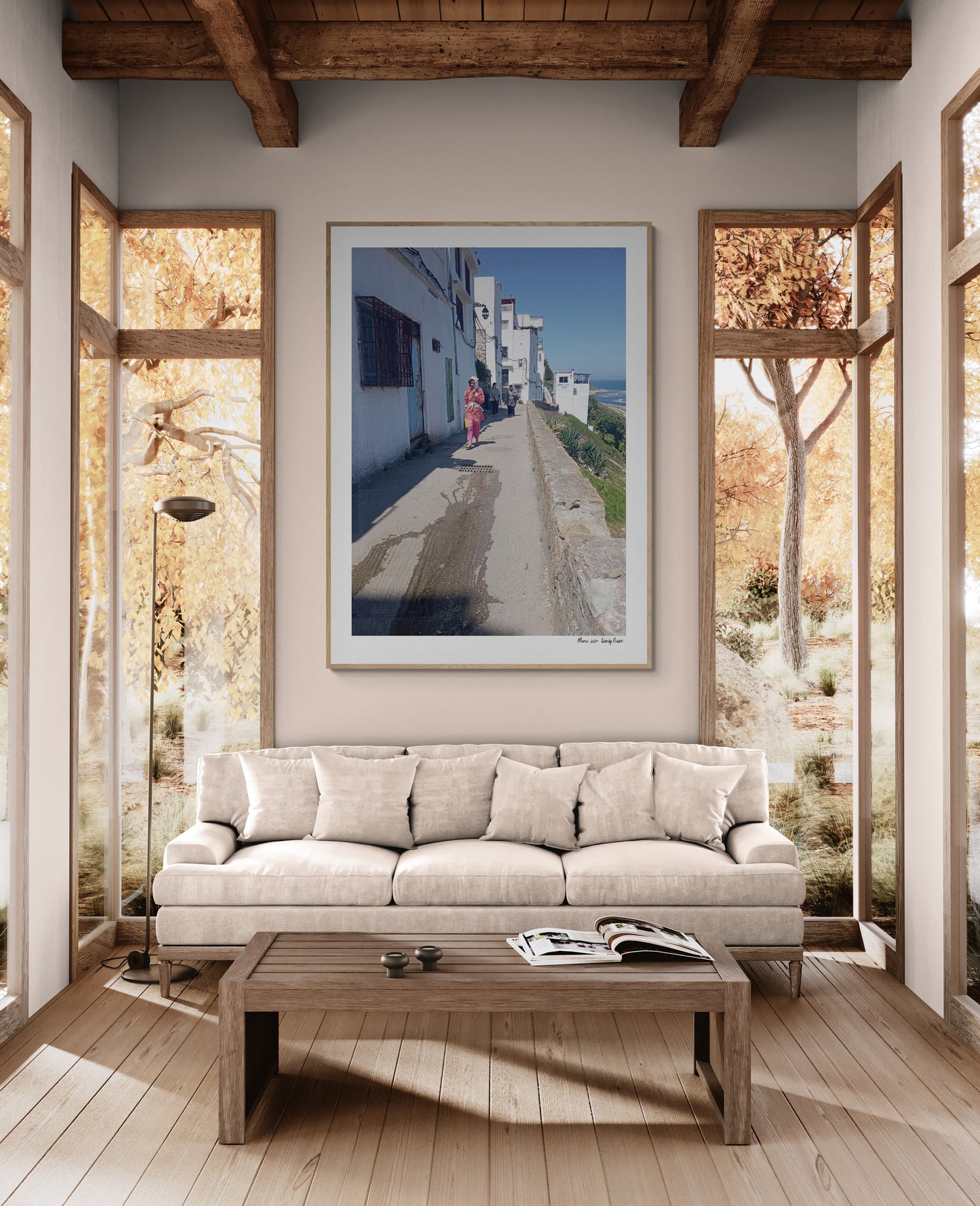 Women walking | Framed & Mounted Print