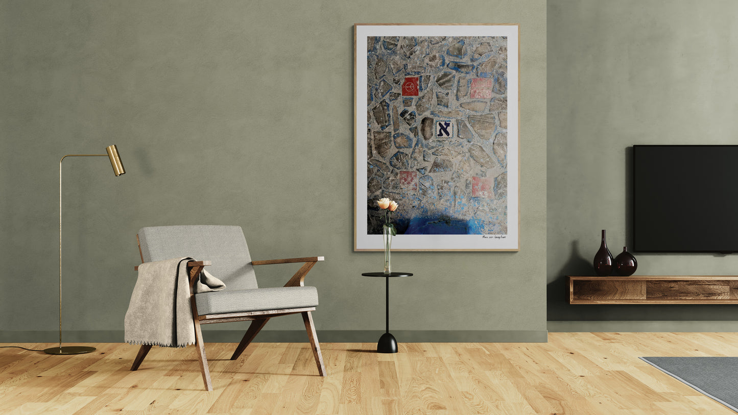 Fountain signs |  Framed & Mounted Print