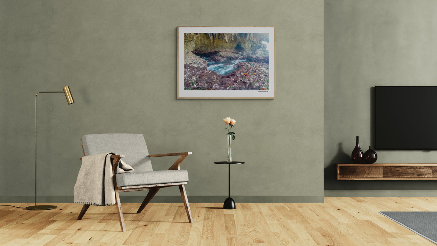 Sea cave floor |  Framed & Mounted Print