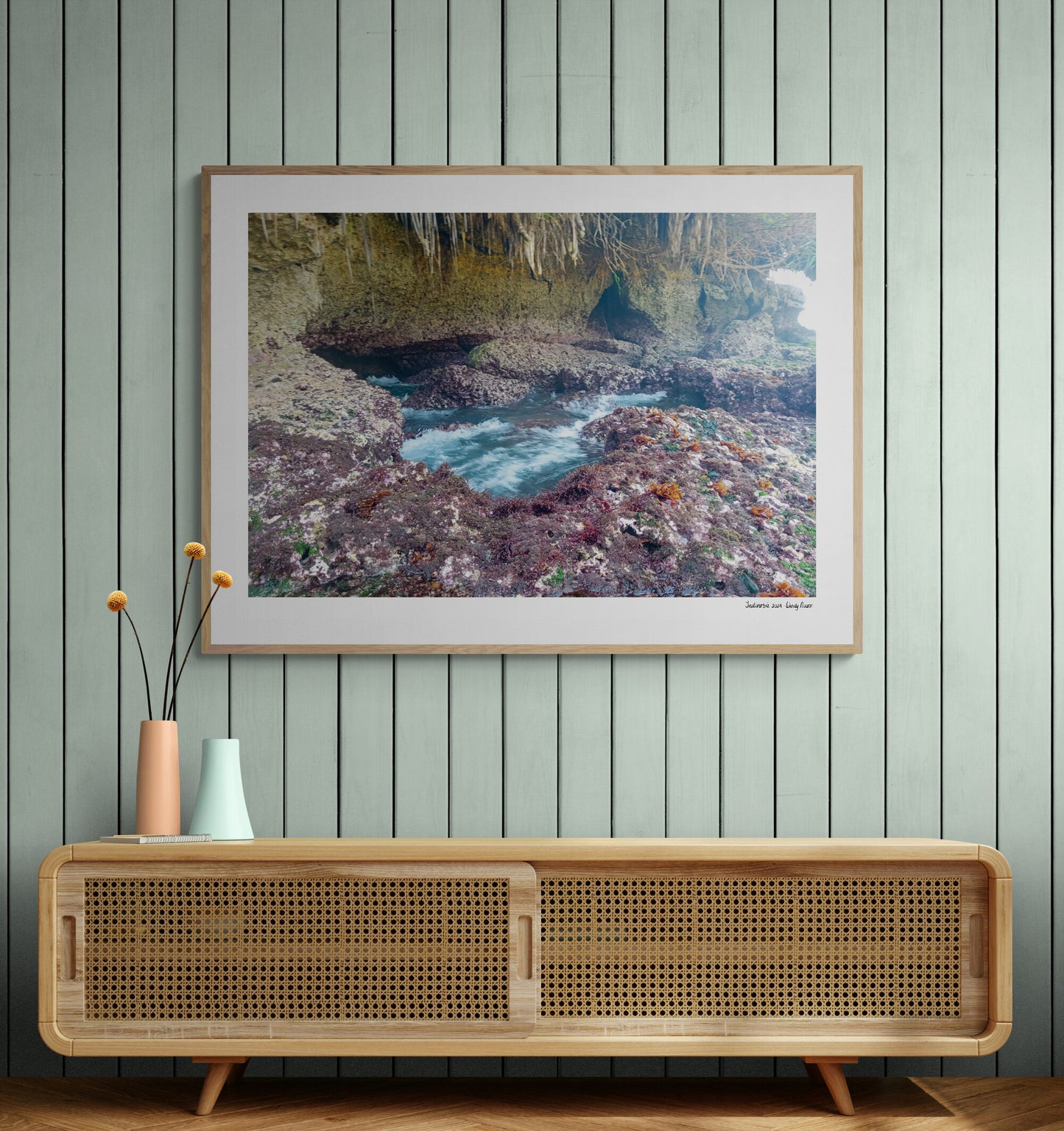 Sea cave floor |  Framed & Mounted Print