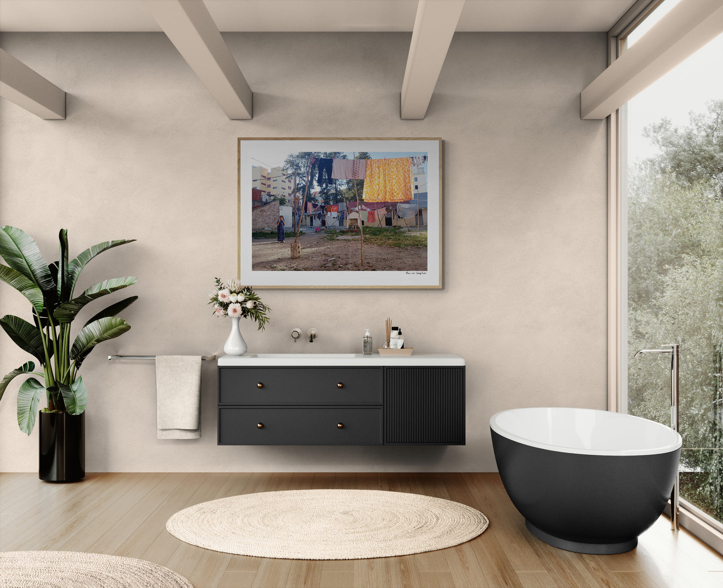 Laundry Girl | Framed & Mounted Print