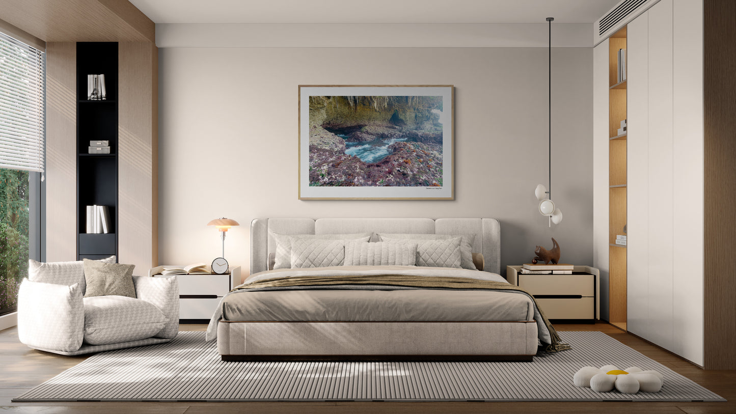 Sea cave floor |  Framed & Mounted Print