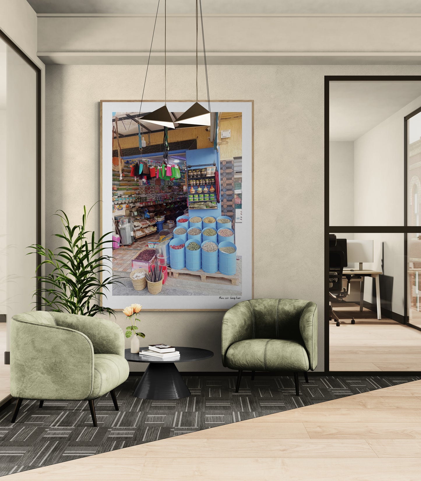 Spice shop | Framed & Mounted Print