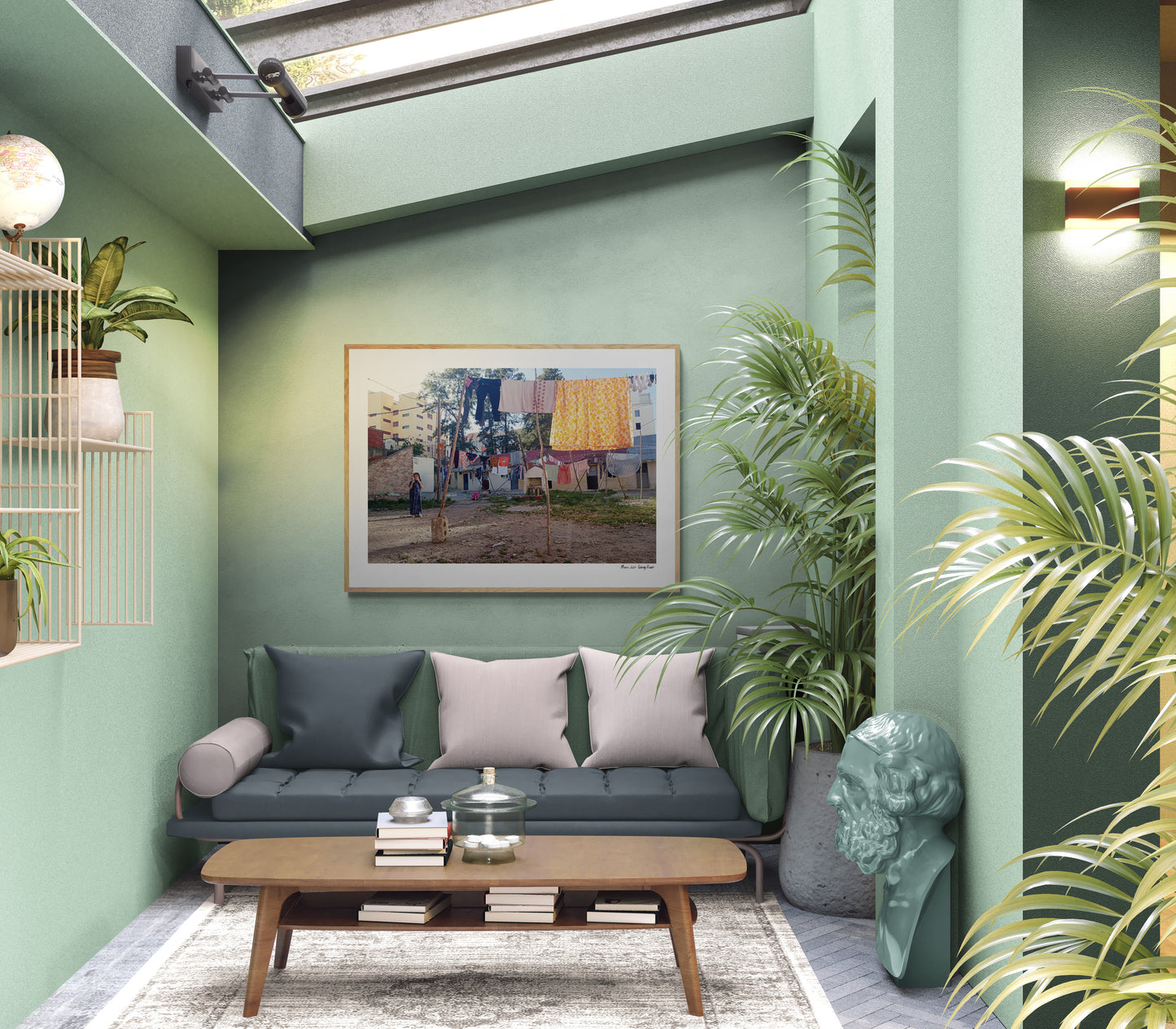 Laundry Girl | Framed & Mounted Print