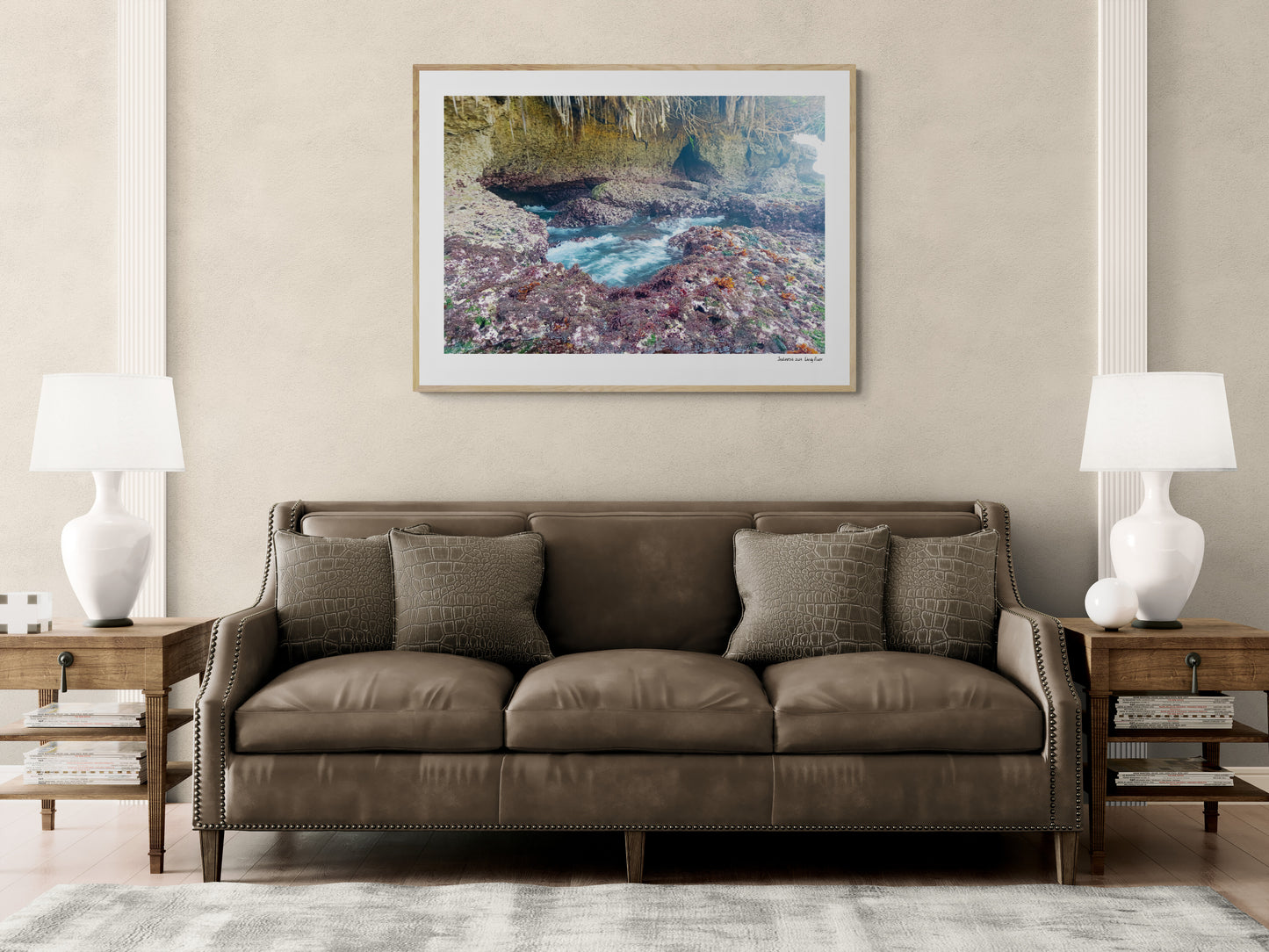 Sea cave floor |  Framed & Mounted Print