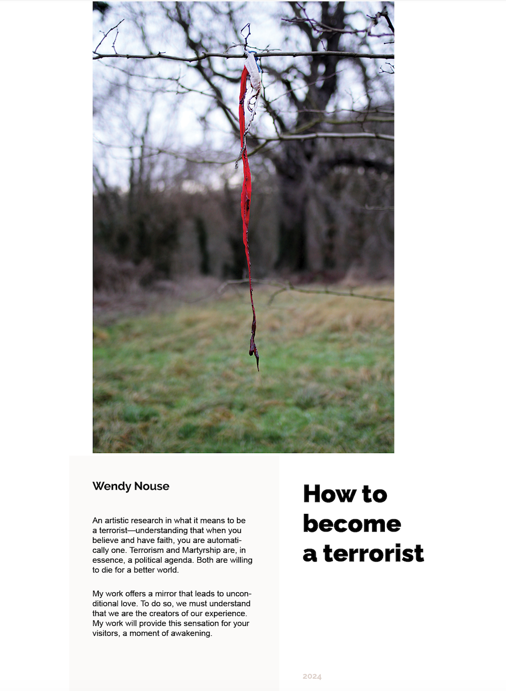 How to become a terrorist | Portfolio