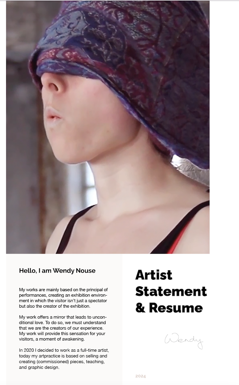 Artist Statement & Resume | Portfolio