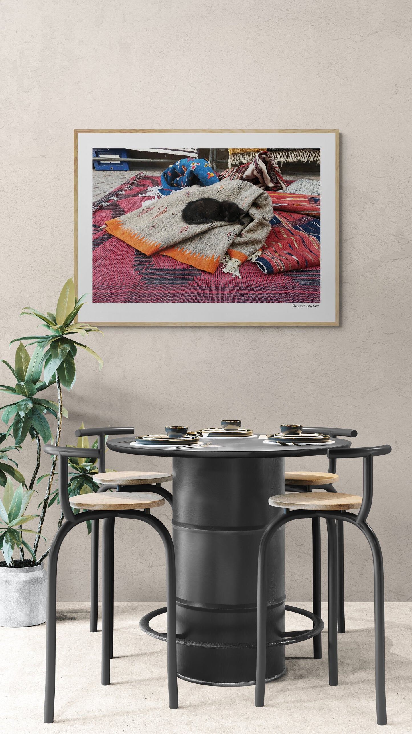 Sleeping cat | Framed & Mounted Print