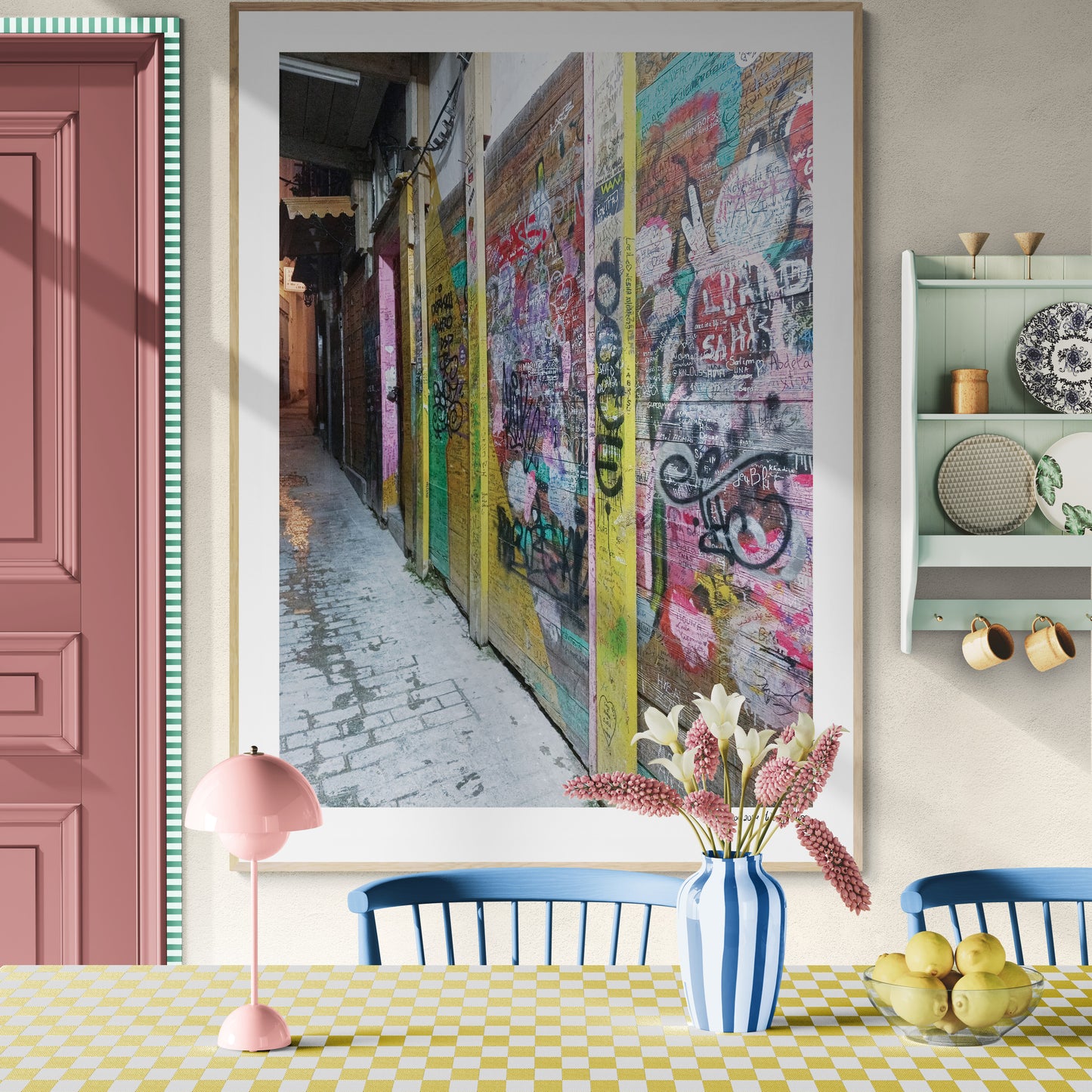 Graphitti street | Framed & Mounted Print