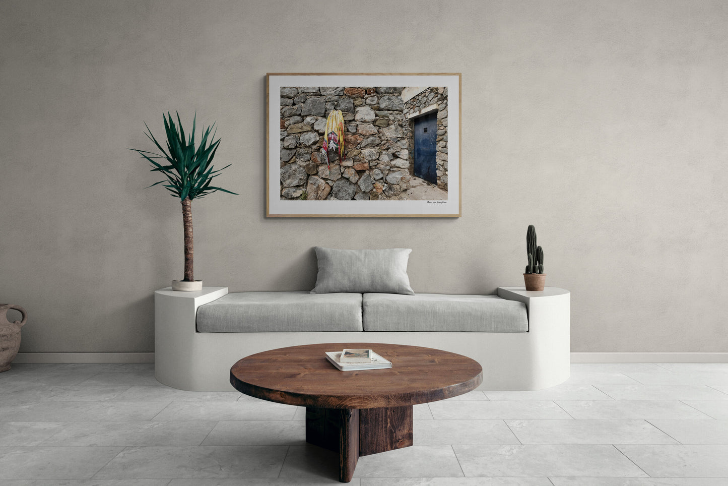 Yellow scarf |  Framed & Mounted Print