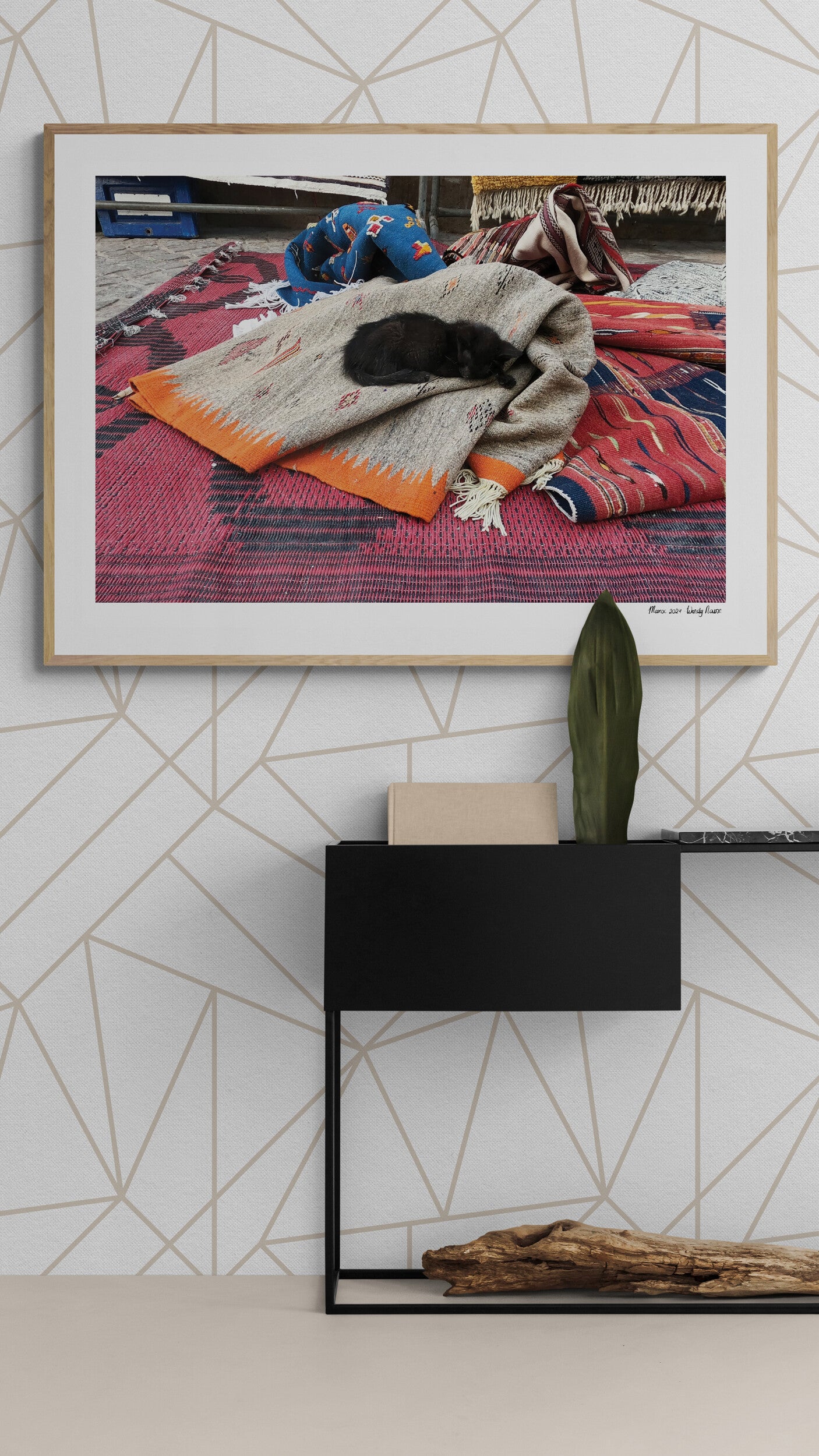 Sleeping cat | Framed & Mounted Print