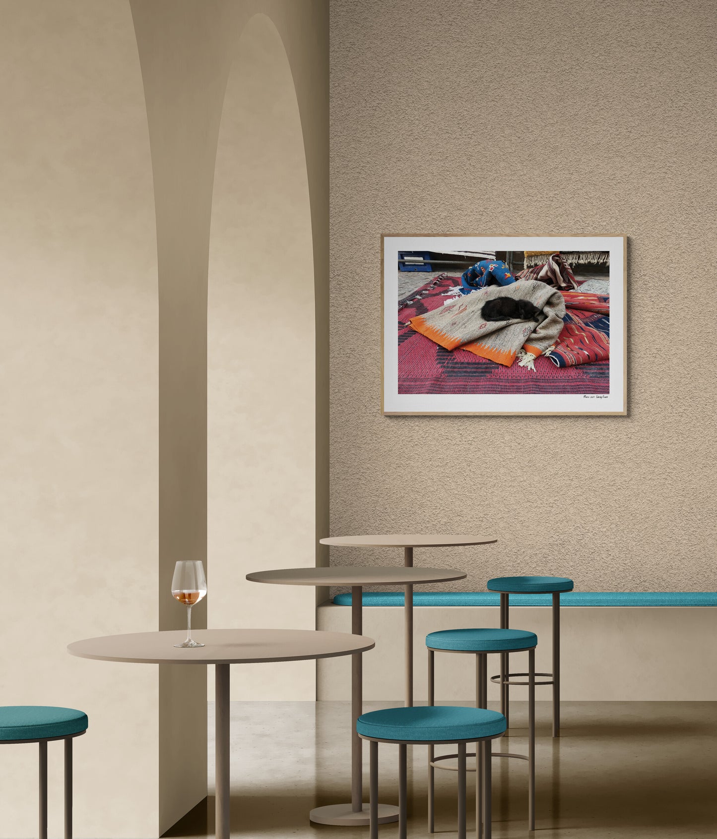 Sleeping cat | Framed & Mounted Print