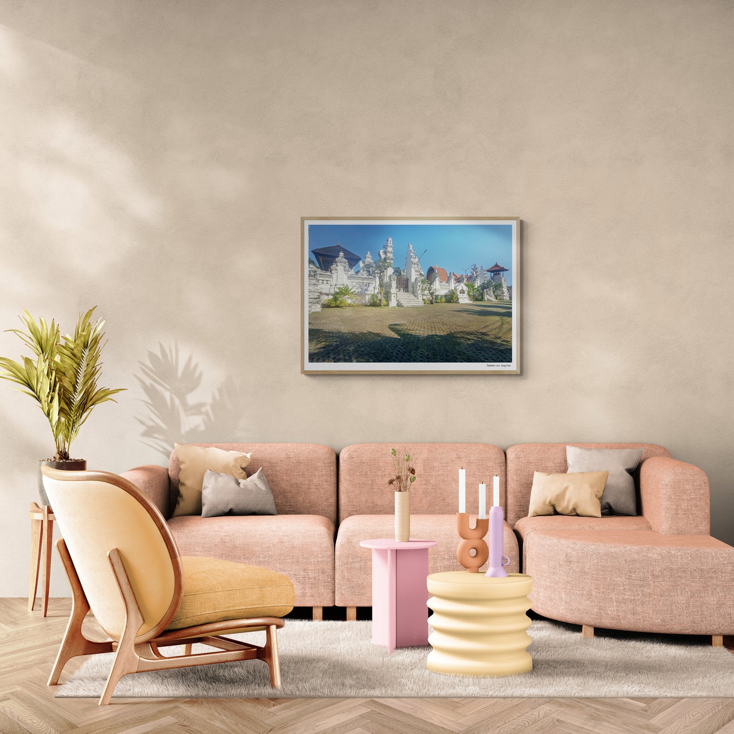 White temple |  Framed & Mounted Print