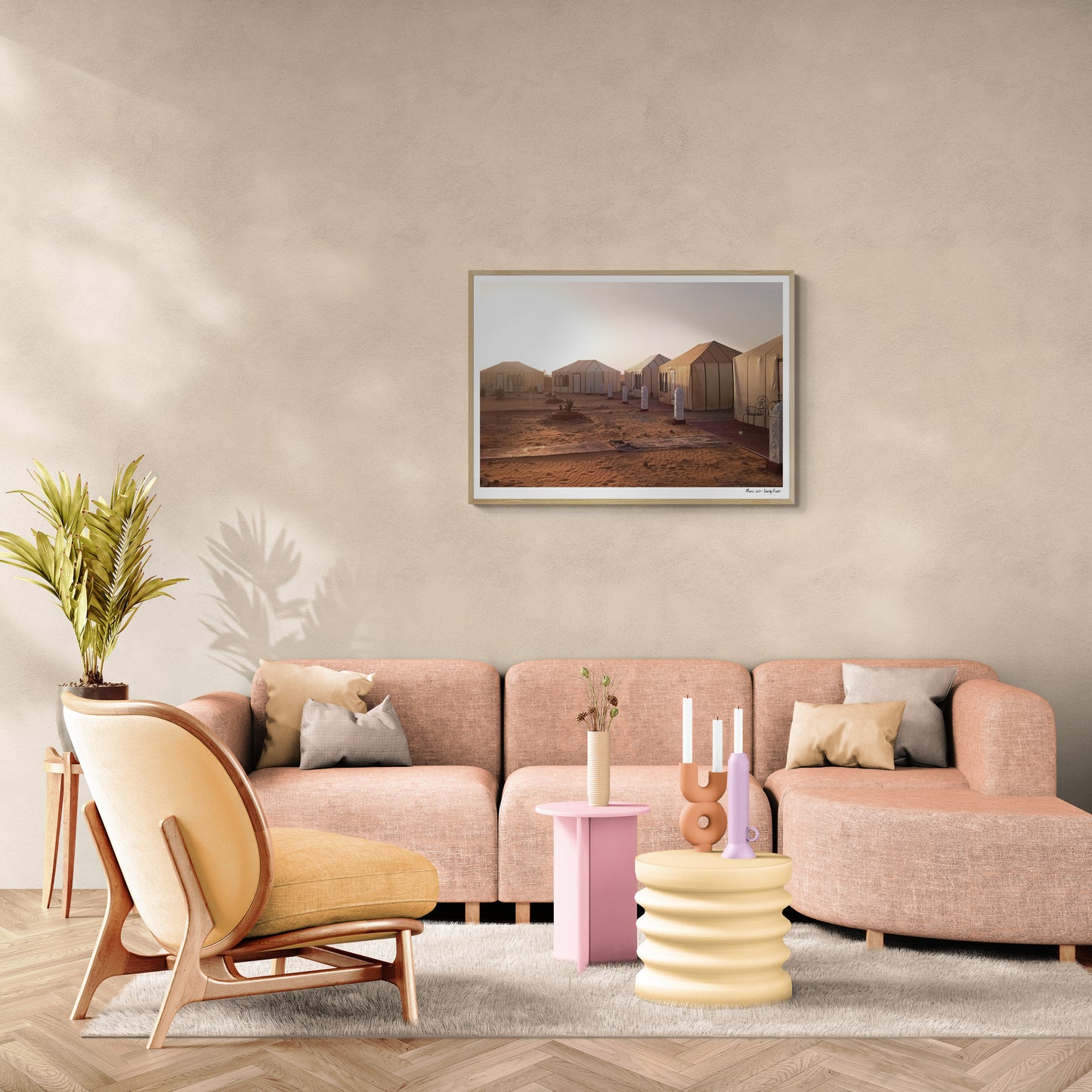 Sahari Camp | Framed & Mounted Print