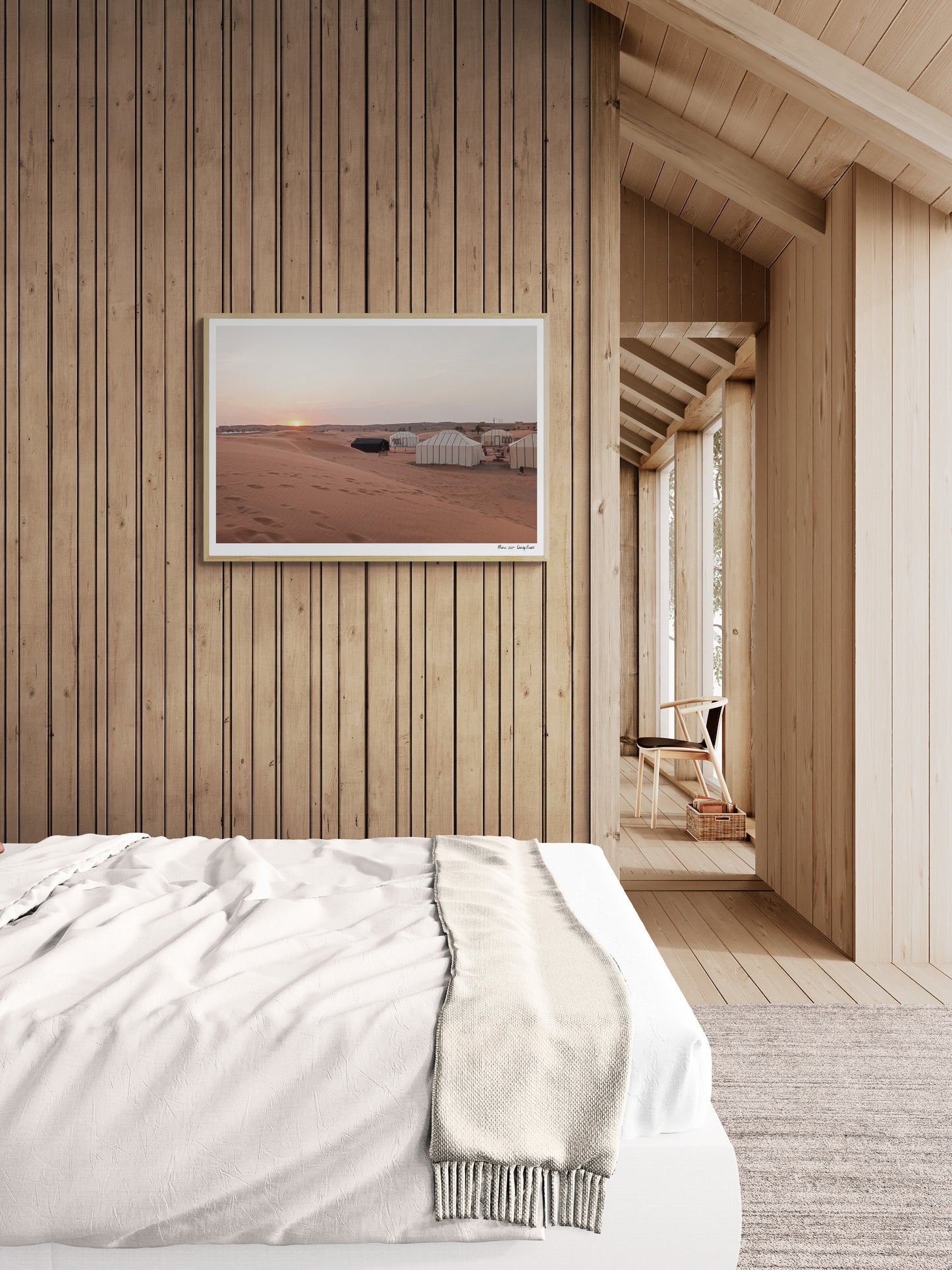 Sahara sunset |  Framed & Mounted Print