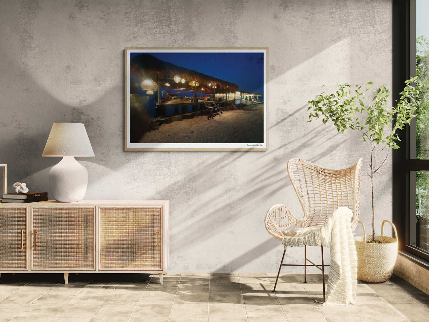 Night bar |  Framed & Mounted Print