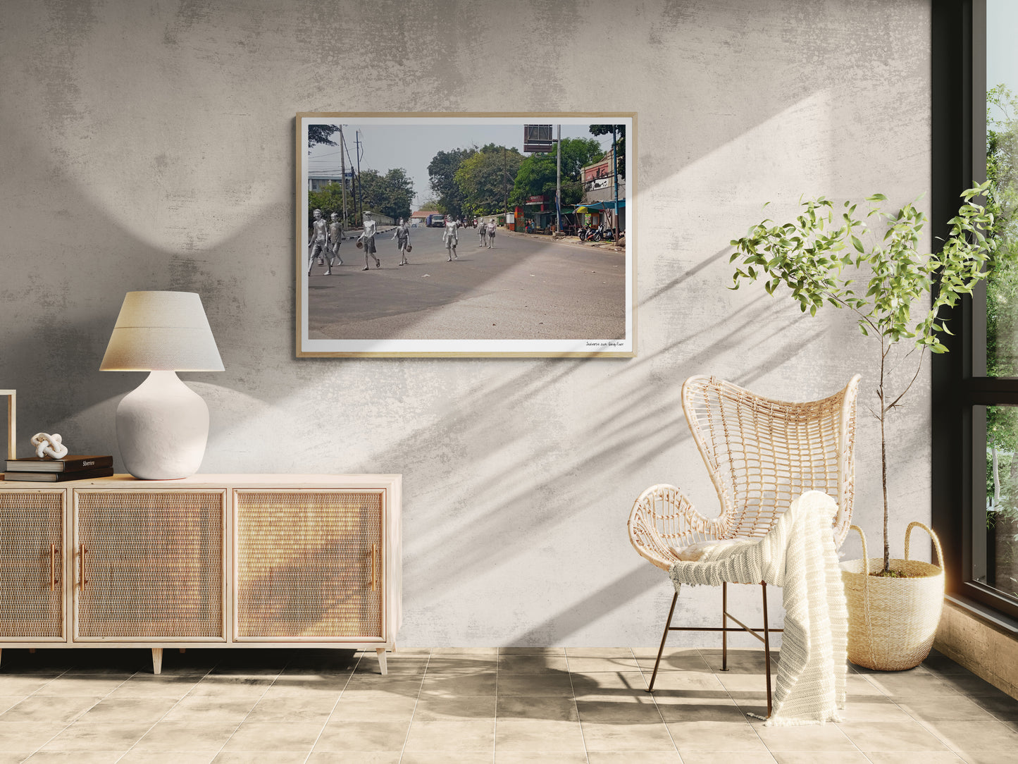 Silver kids gang Jakarta |  Framed & Mounted Print