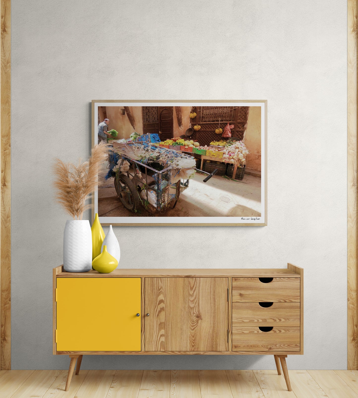 Market kart | Framed & Mounted Print